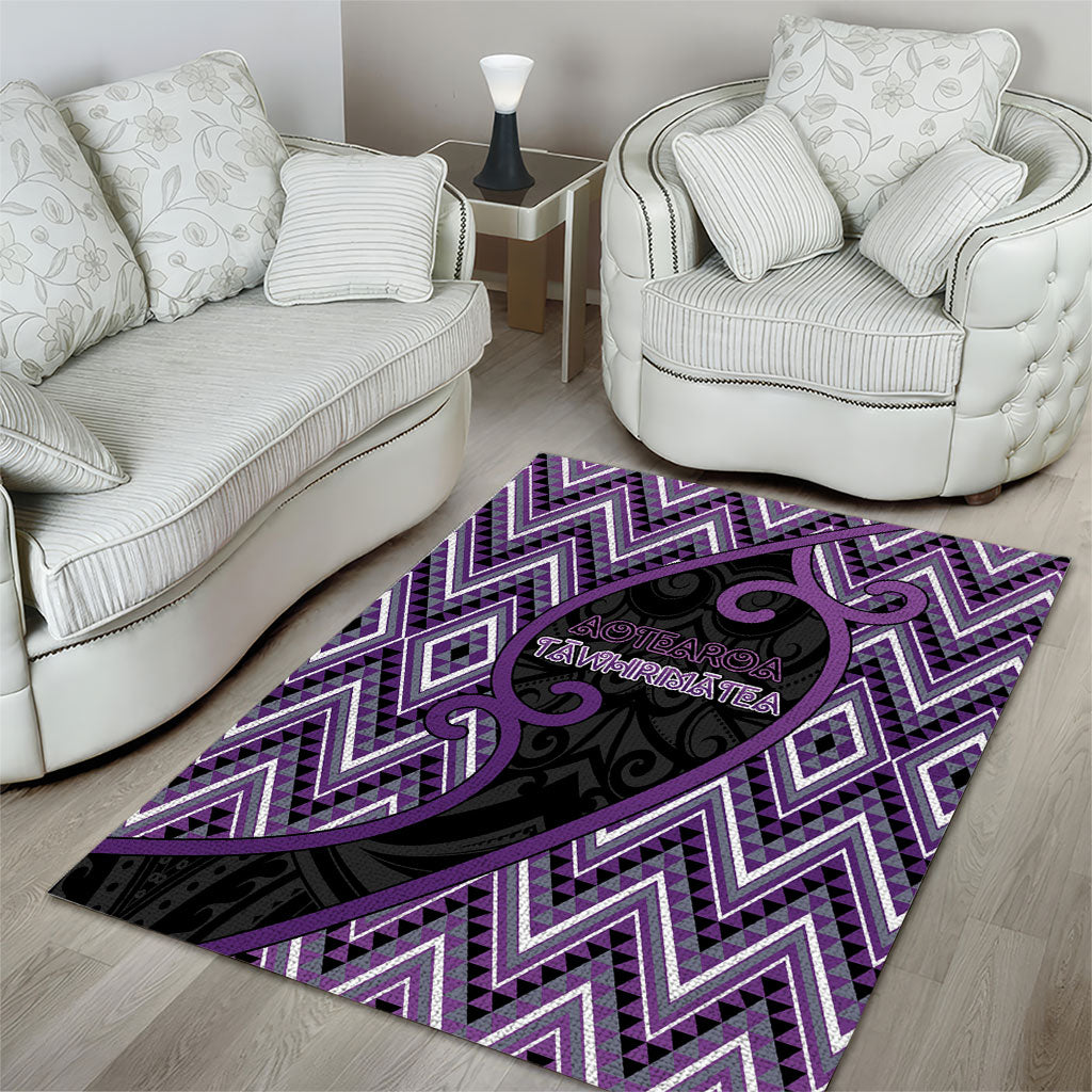 Aotearoa Atua Tawhirimatea Area Rug God Of Storms Koru Patterns