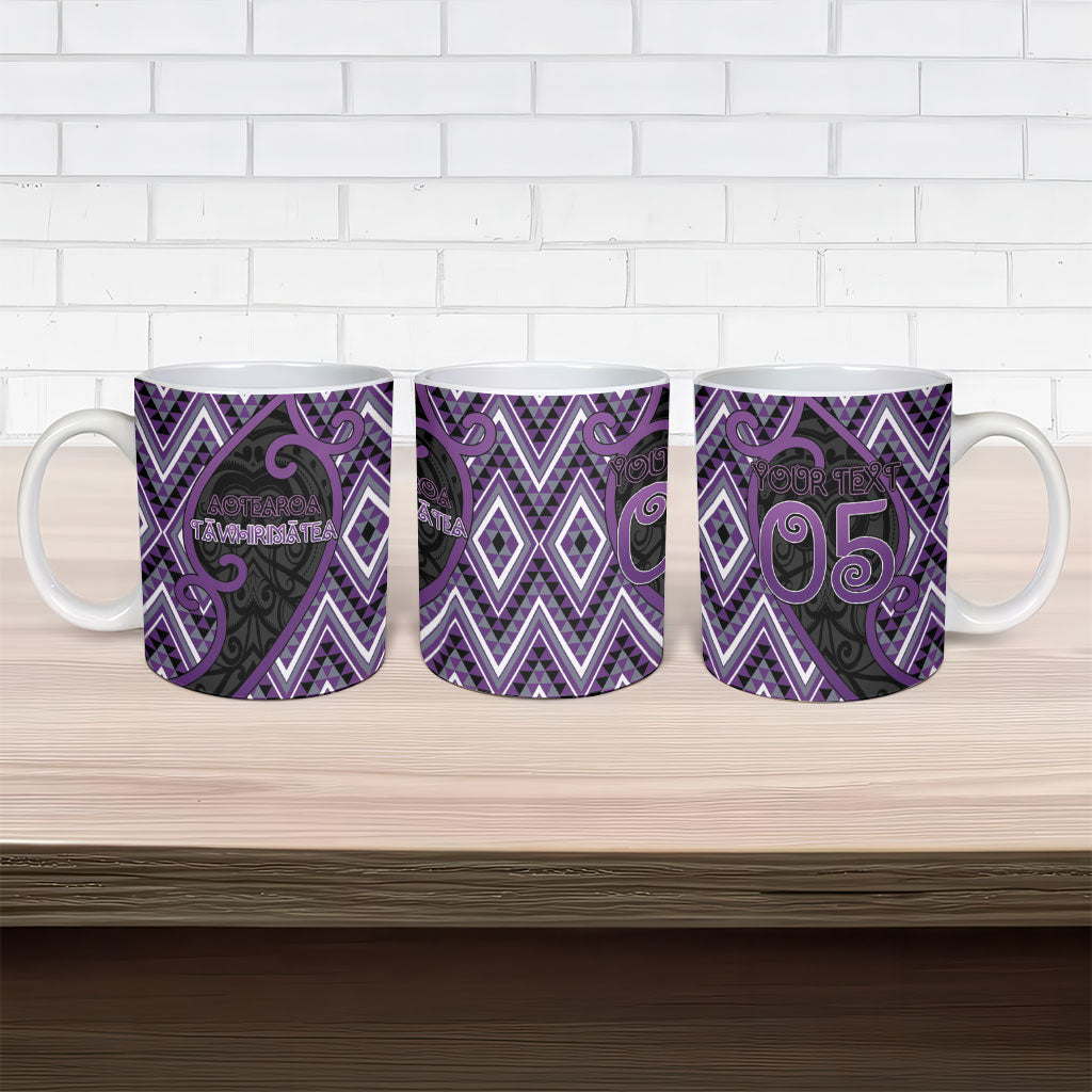 Custom Aotearoa Atua Tawhirimatea Ceramic Mug God Of Storms Koru Patterns