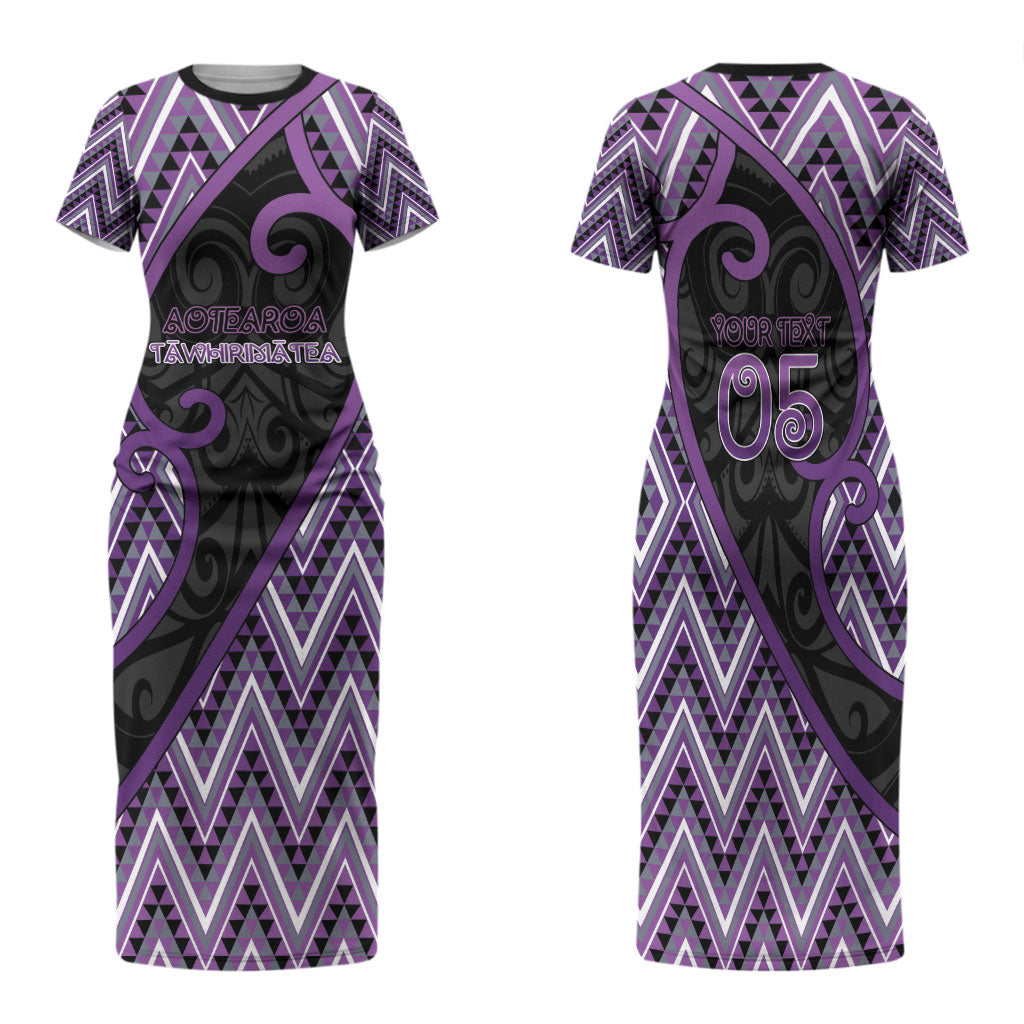 Custom Aotearoa Atua Tawhirimatea Family Matching Short Sleeve Bodycon Dress and Hawaiian Shirt God Of Storms Koru Patterns