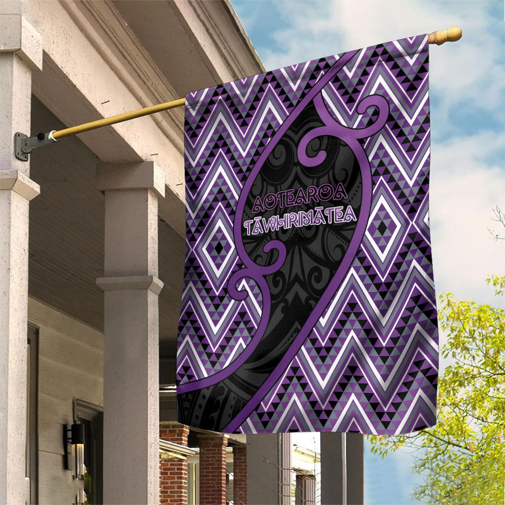 Aotearoa Atua Tawhirimatea Garden Flag God Of Storms Koru Patterns