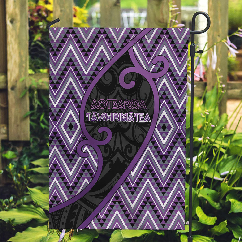Aotearoa Atua Tawhirimatea Garden Flag God Of Storms Koru Patterns