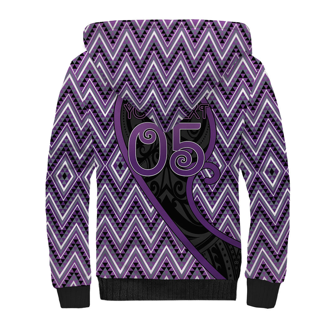 Custom Aotearoa Atua Tawhirimatea Sherpa Hoodie God Of Storms Koru Patterns