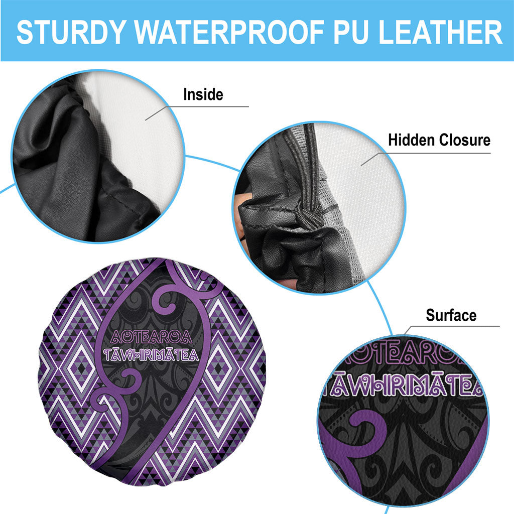 Aotearoa Atua Tawhirimatea Spare Tire Cover God Of Storms Koru Patterns