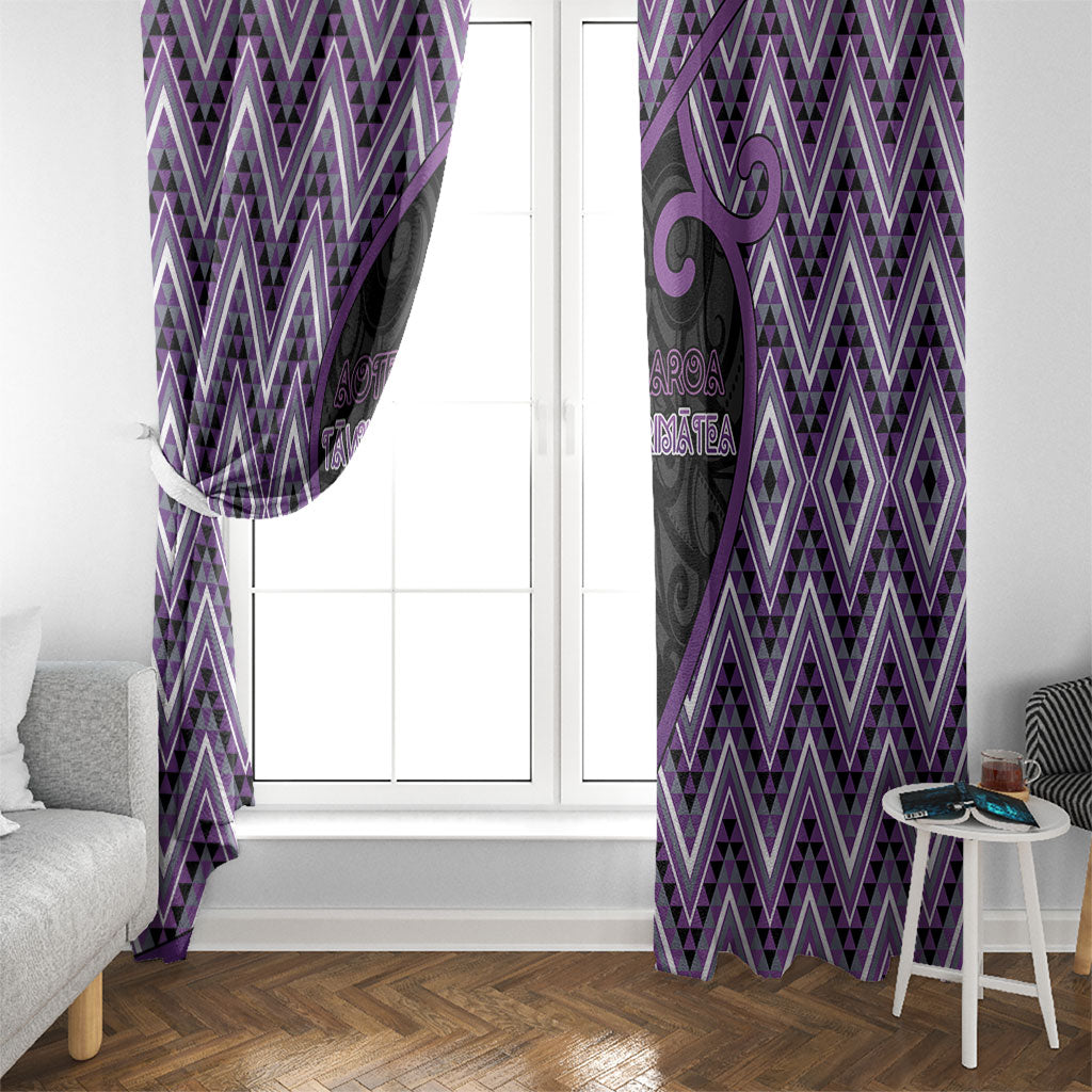 Aotearoa Atua Tawhirimatea Window Curtain God Of Storms Koru Patterns