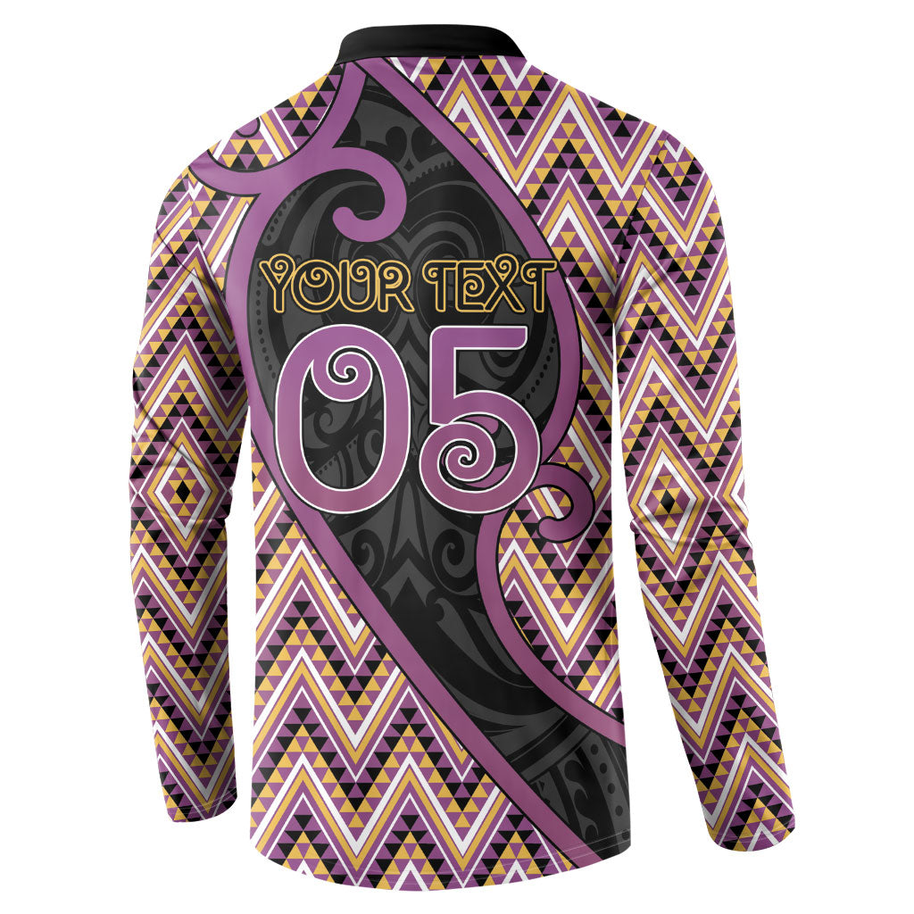 Custom Aotearoa Atua Rongomatane Button Sweatshirt God Of Cultivated Foods Koru Patterns