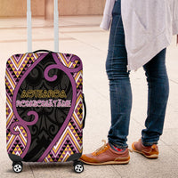 Aotearoa Atua Rongomatane Luggage Cover God Of Cultivated Foods Koru Patterns