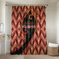 Aotearoa Atua Ruaumoko Bathroom Set God Of Volcanoes Koru Patterns