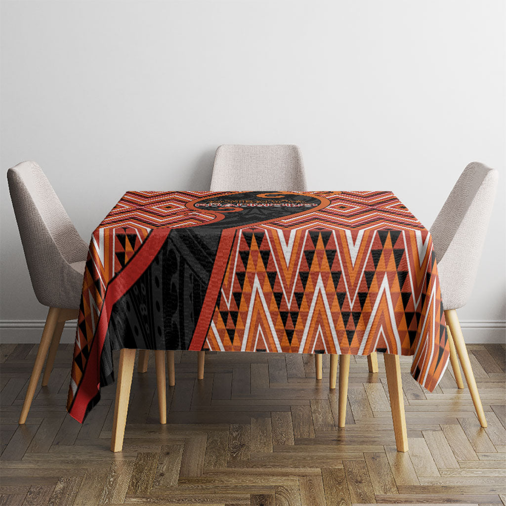 Aotearoa Atua Ruaumoko Tablecloth God Of Volcanoes Koru Patterns