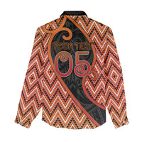 Custom Aotearoa Atua Ruaumoko Women Casual Shirt God Of Volcanoes Koru Patterns