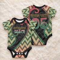 Custom Aotearoa Atua Maui Baby Onesie Demigod Hero And Trickster Koru Patterns