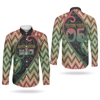 Custom Aotearoa Atua Maui Couples Matching Off Shoulder Short Dress and Long Sleeve Button Shirt Demigod Hero And Trickster Koru Patterns