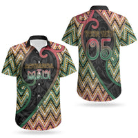 Custom Aotearoa Atua Maui Couples Matching Short Sleeve Bodycon Dress and Hawaiian Shirt Demigod Hero And Trickster Koru Patterns