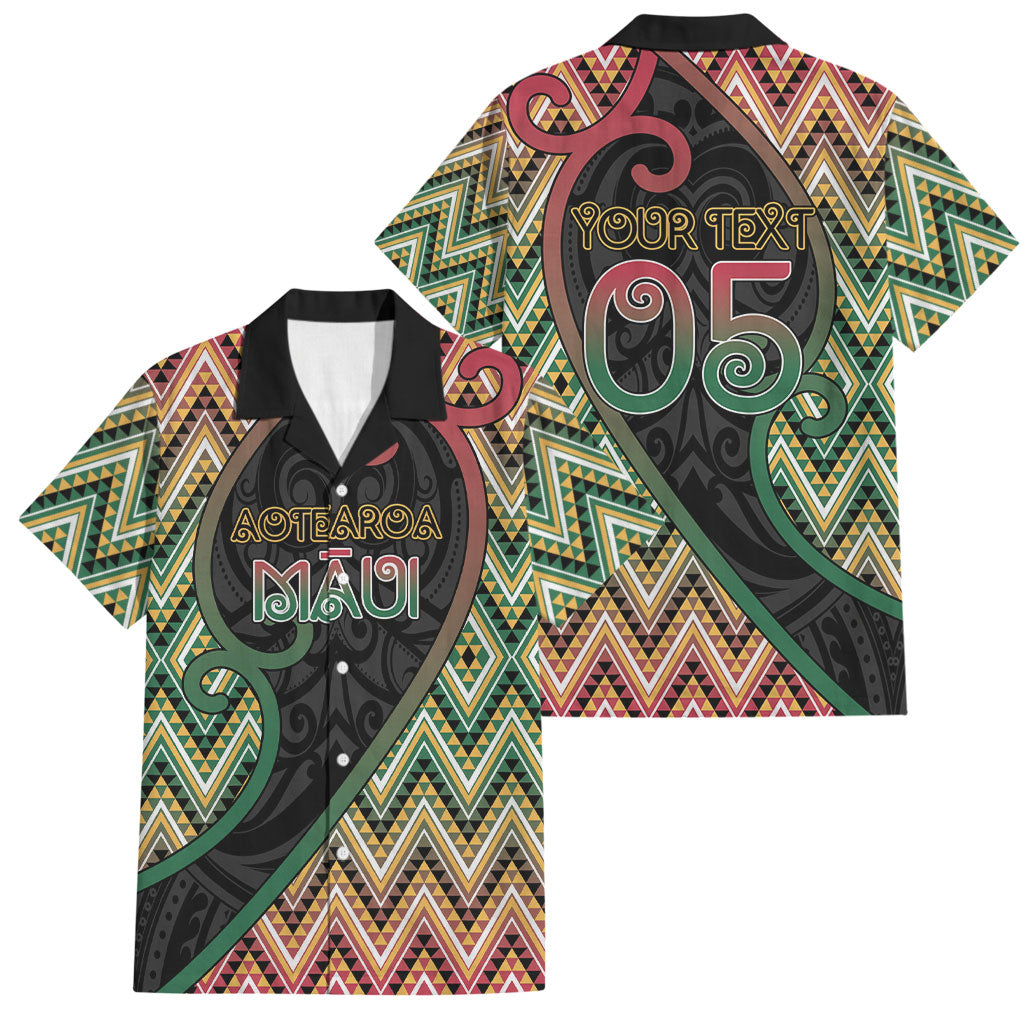 Custom Aotearoa Atua Maui Family Matching Short Sleeve Bodycon Dress and Hawaiian Shirt Demigod Hero And Trickster Koru Patterns