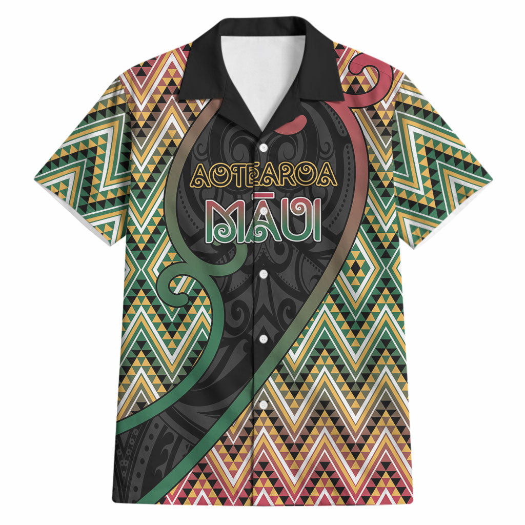 Custom Aotearoa Atua Maui Hawaiian Shirt Demigod Hero And Trickster Koru Patterns