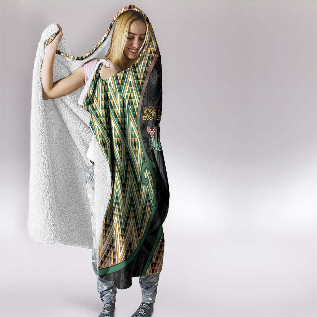 Aotearoa Atua Maui Hooded Blanket Demigod Hero And Trickster Koru Patterns