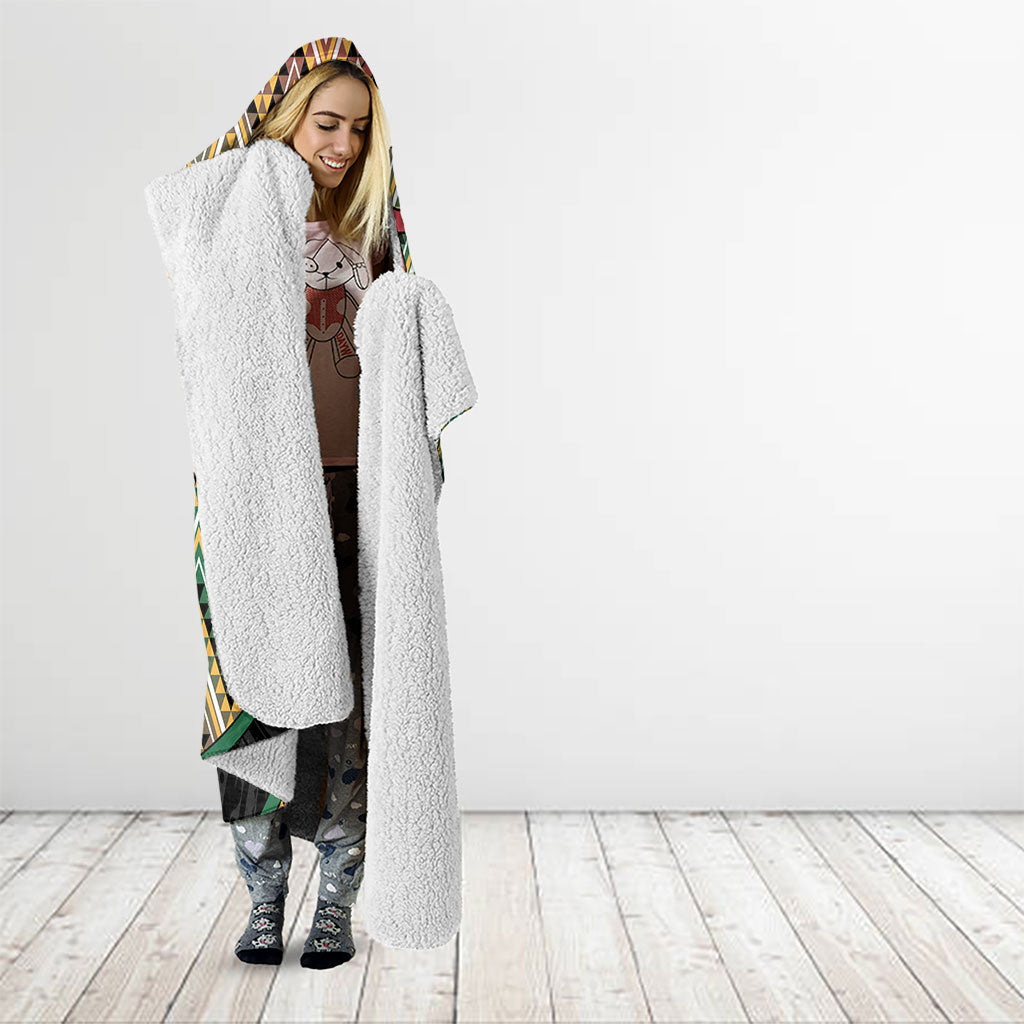 Aotearoa Atua Maui Hooded Blanket Demigod Hero And Trickster Koru Patterns