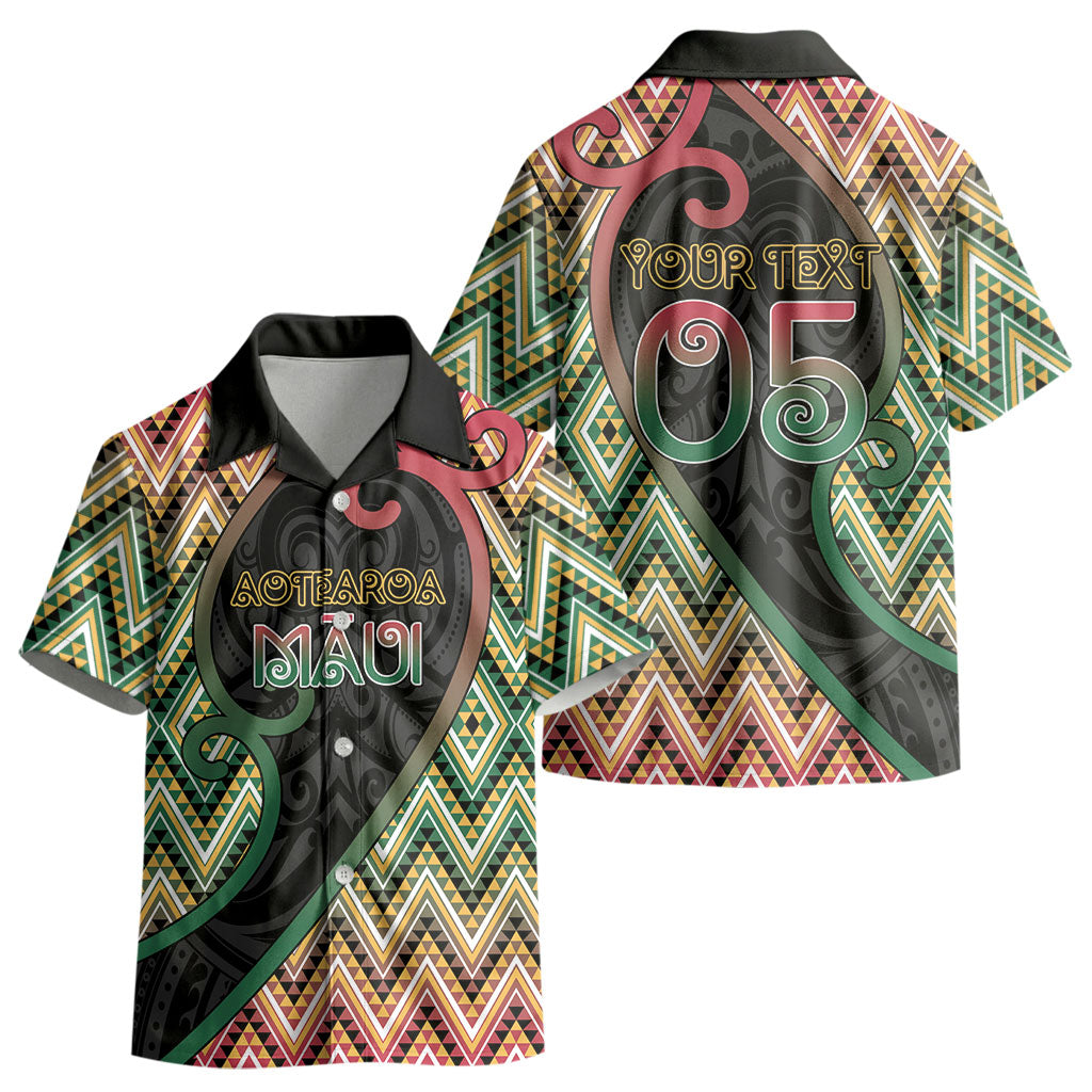 Custom Aotearoa Atua Maui Kid Hawaiian Shirt Demigod Hero And Trickster Koru Patterns