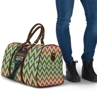 Aotearoa Atua Maui Travel Bag Demigod Hero And Trickster Koru Patterns