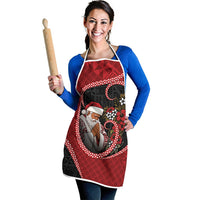 Tonga Kilisimasi Fiefia Apron Praying Santa Hibiscus Cross DT05 - Polynesian Pride