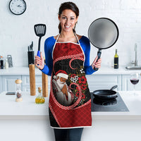 Tonga Kilisimasi Fiefia Apron Praying Santa Hibiscus Cross DT05 - Polynesian Pride