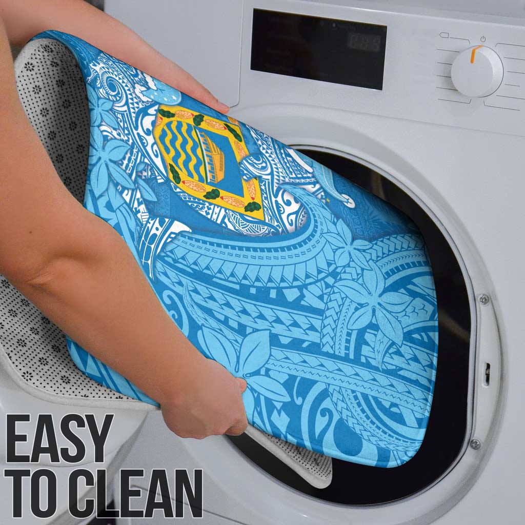 Tuvalu Christmas Bathroom Set Dolphins Santa Xmas Tribal Waves - Polynesian Pride