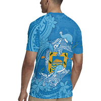 Tuvalu Christmas Rugby Jersey Dolphins Santa Xmas Tribal Waves - Polynesian Pride