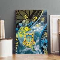 Tuvalu Canvas Wall Art Dolphin On The Waves