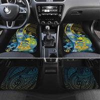 Tuvalu Car Mats Dolphin On The Waves