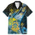 Personalised Tuvalu Family Matching Mermaid Dress and Hawaiian Shirt Dolphin On The Waves