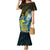 Personalised Tuvalu Family Matching Mermaid Dress and Hawaiian Shirt Dolphin On The Waves