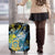 Tuvalu Luggage Cover Dolphin On The Waves