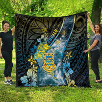 Tuvalu Quilt Dolphin On The Waves