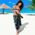 Tuvalu Sarong Dolphin On The Waves