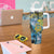 Personalised Tuvalu Tumbler With Handle Dolphin On The Waves