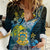 Personalised Tuvalu Women Casual Shirt Dolphin On The Waves
