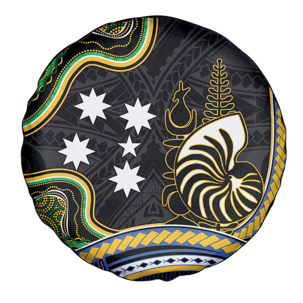 South Sea Islanders And New Caledonia Spare Tire Cover Nautilus Shell Southern Cross Tribal Pattern DT05 - Polynesian Pride