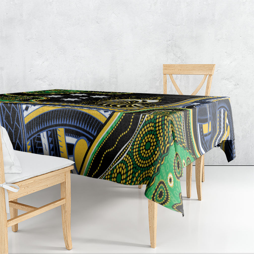 South Sea Islanders And New Caledonia Tablecloth Nautilus Shell Southern Cross Tribal Pattern DT05 - Polynesian Pride