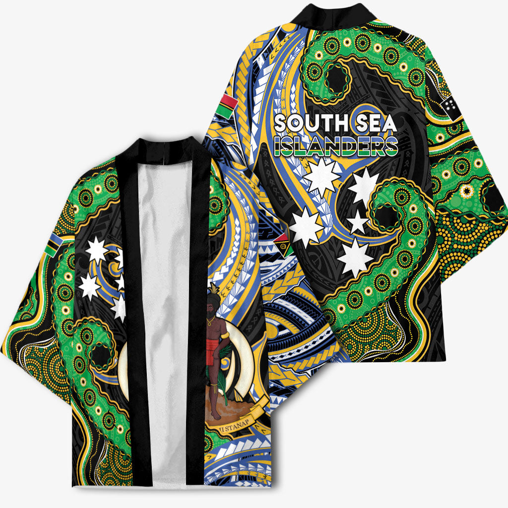 South Sea Islanders And Vanuatu Kimono Boar Tusk Warrior Southern Tribal Pattern DT05 - Polynesian Pride