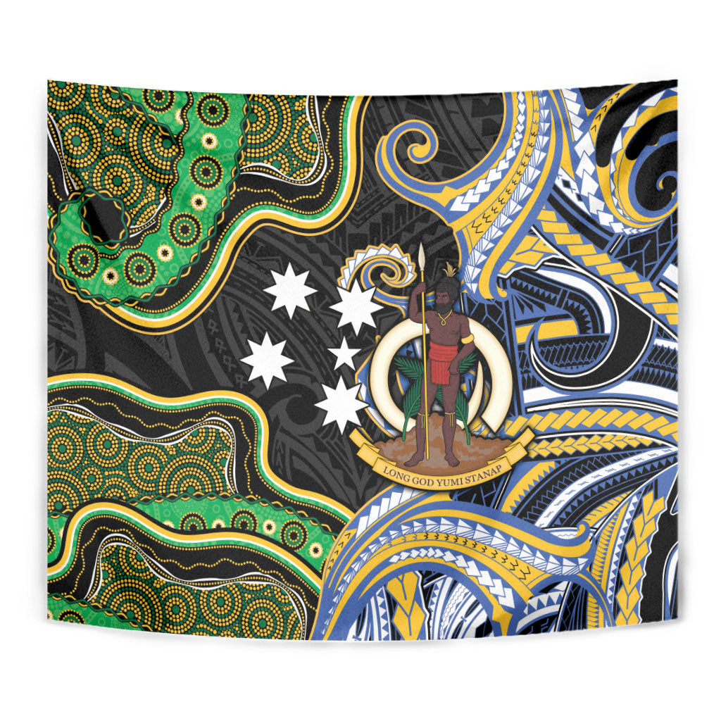 South Sea Islanders And Vanuatu Tapestry Boar Tusk Warrior Southern Tribal Pattern DT05 - Polynesian Pride