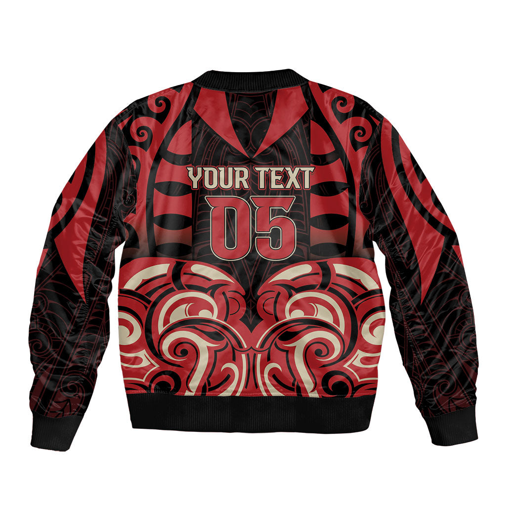 Custom Aotearoa Ngai Te Rangi Bomber Jacket New Zealand Traditional Maori Pattern DT05 - Polynesian Pride