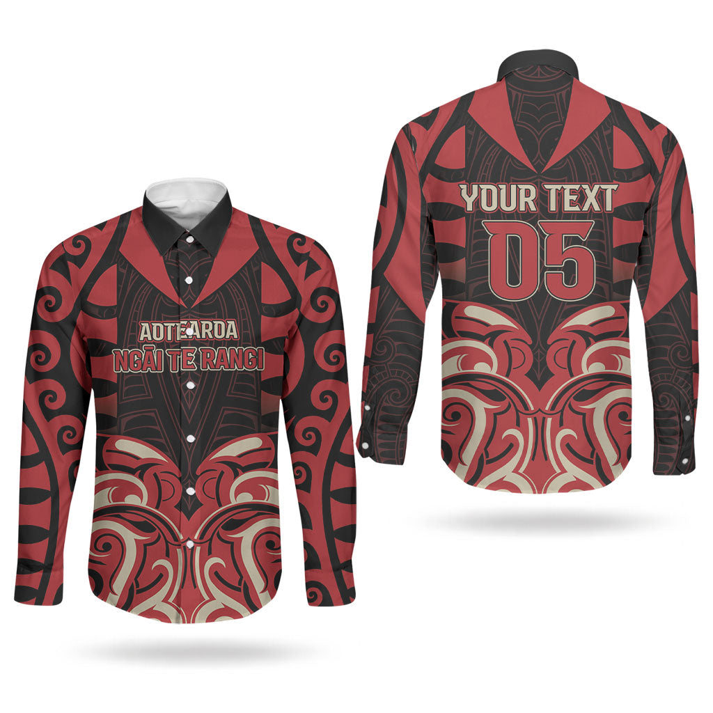 Custom Aotearoa Ngai Te Rangi Couples Matching Tank Maxi Dress and Long Sleeve Button Shirt New Zealand Traditional Maori Pattern DT05 - Polynesian Pride