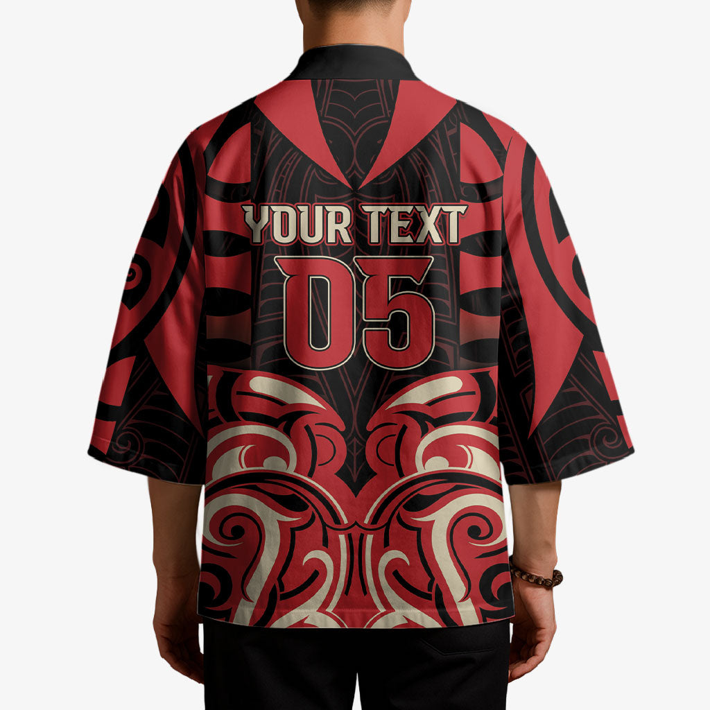 Custom Aotearoa Ngai Te Rangi Kimono New Zealand Traditional Maori Pattern DT05 - Polynesian Pride