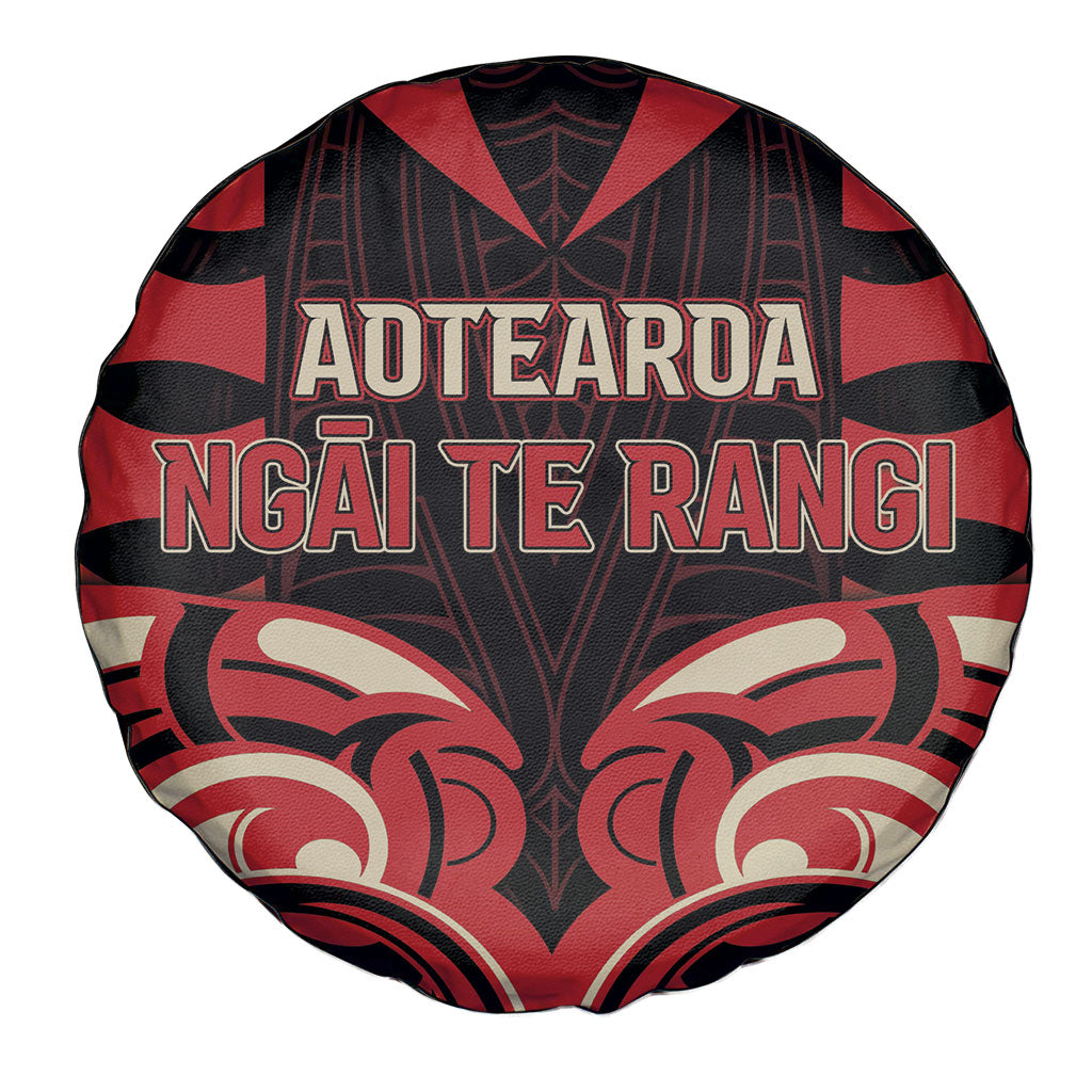 Aotearoa Ngai Te Rangi Spare Tire Cover New Zealand Traditional Maori Pattern DT05 - Polynesian Pride