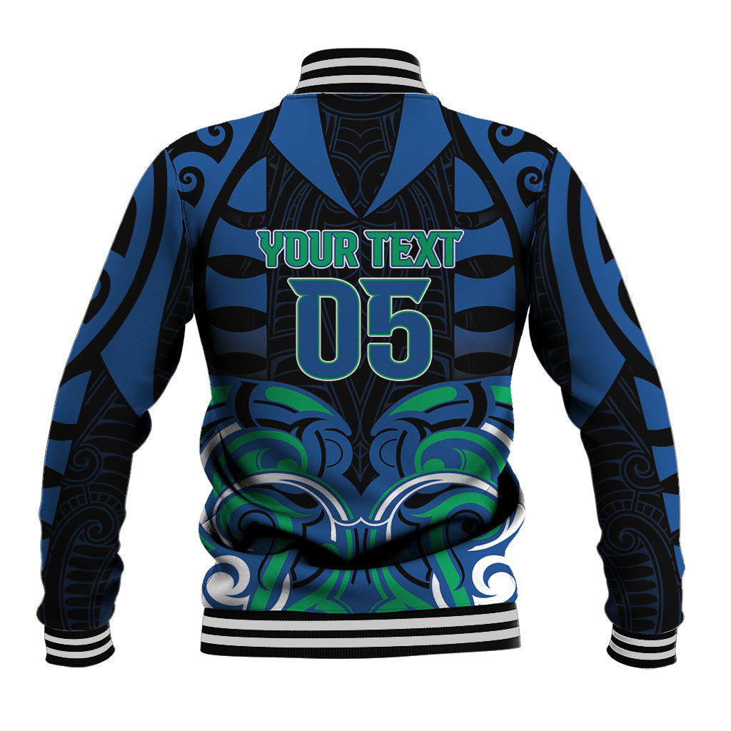 Custom Aotearoa Ngati Ranginui Baseball Jacket New Zealand Traditional Maori Pattern DT05 - Polynesian Pride