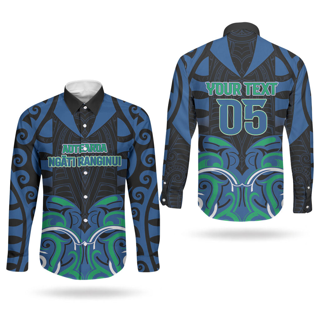 Custom Aotearoa Ngati Ranginui Couples Matching Puletasi and Long Sleeve Button Shirt New Zealand Traditional Maori Pattern DT05 - Polynesian Pride