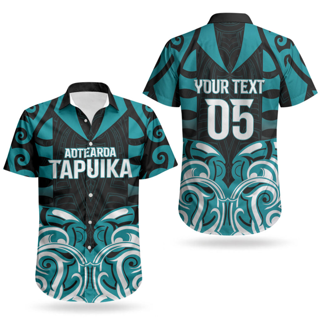 Custom Aotearoa Tapuika Couples Matching Tank Maxi Dress and Hawaiian Shirt New Zealand Traditional Maori Pattern DT05 - Polynesian Pride