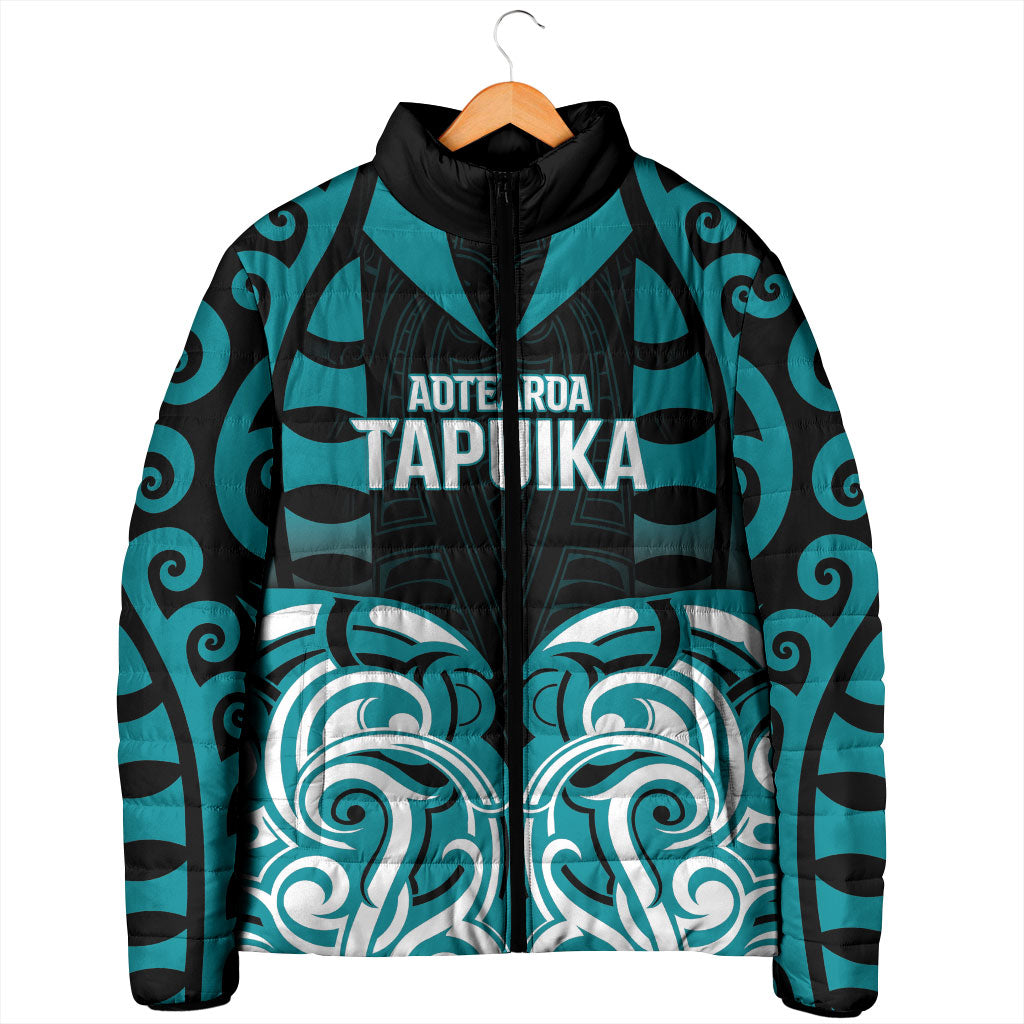 Custom Aotearoa Tapuika Padded Jacket New Zealand Traditional Maori Pattern DT05 - Polynesian Pride