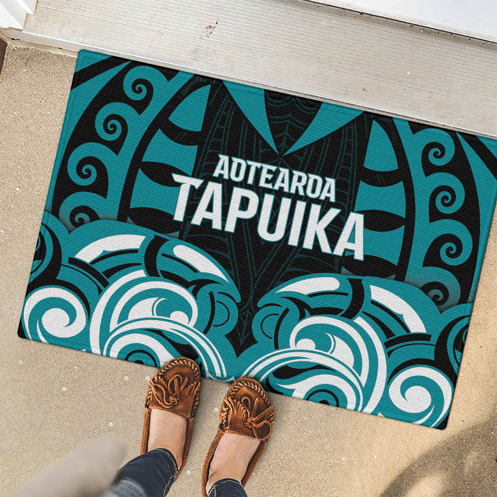 Aotearoa Tapuika Rubber Doormat New Zealand Traditional Maori Pattern DT05 - Polynesian Pride