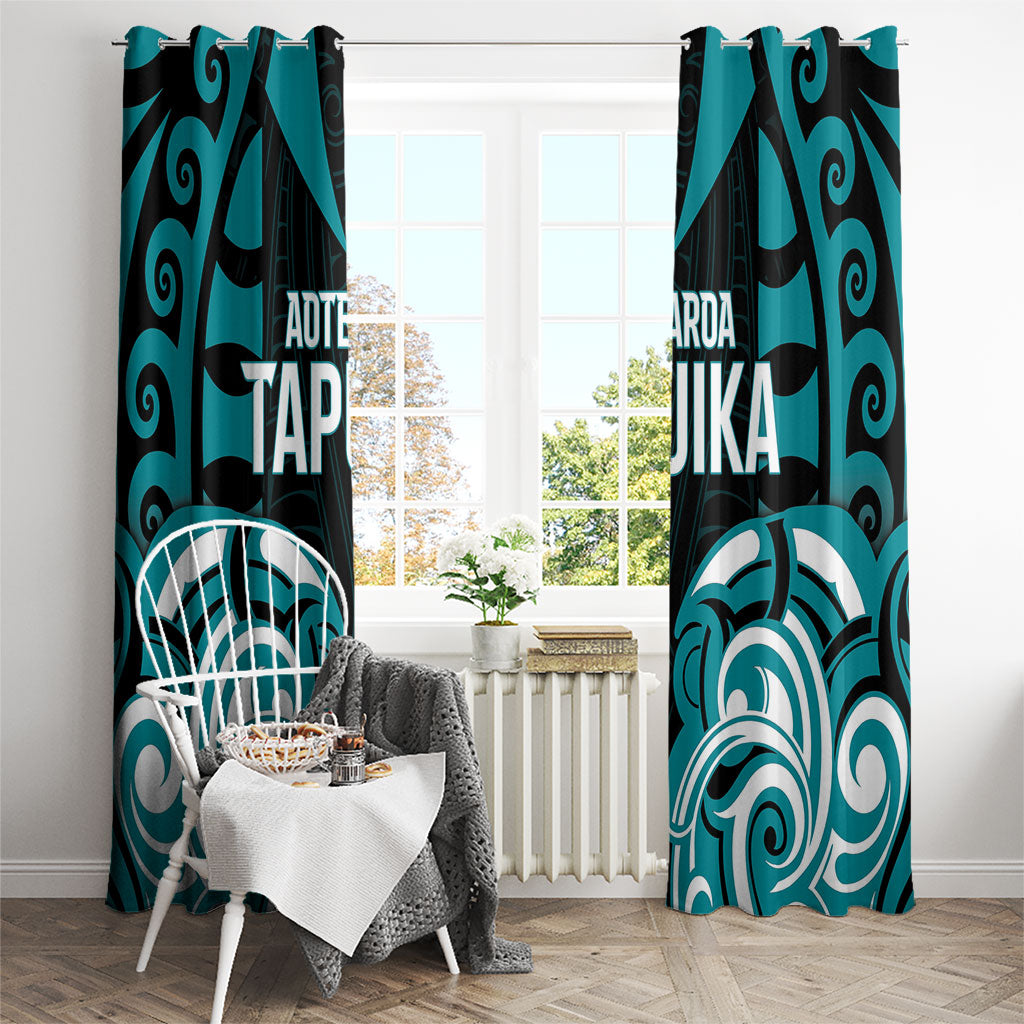 Aotearoa Tapuika Window Curtain New Zealand Traditional Maori Pattern DT05 - Polynesian Pride