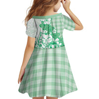Green Palaka Hawaiian And Japanese Family Matching Summer Maxi Dress and Hawaiian Shirt Maneki Neko And Sakura Bloom DT05 - Polynesian Pride
